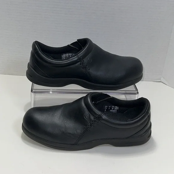 RED Wings  style # 2333 Black Leather steel toe skip resistant shoe size 7.5 - Picture 4 of 16